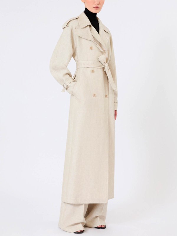 Max Mara: トレンチコート online - トレンチコート - ライトベージュ