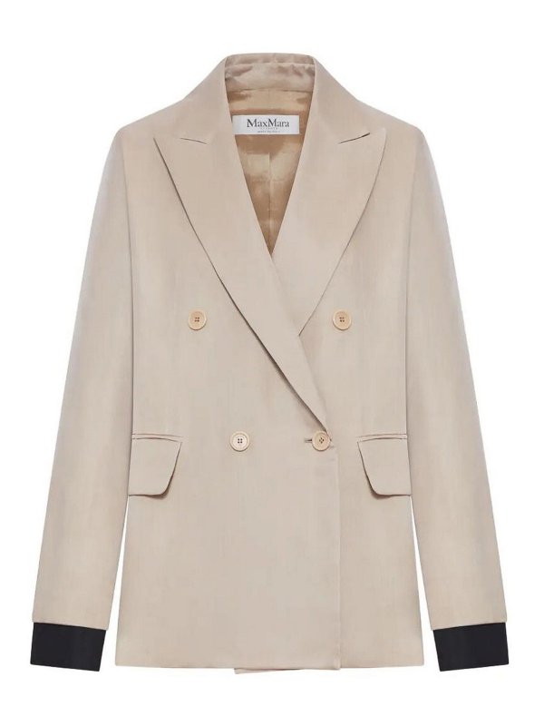 Max Mara: blazers - Double-breasted jacket