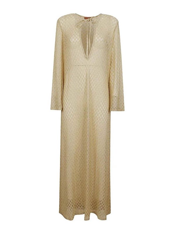 MISSONI: Ropa de playa   - Chal - Dorado