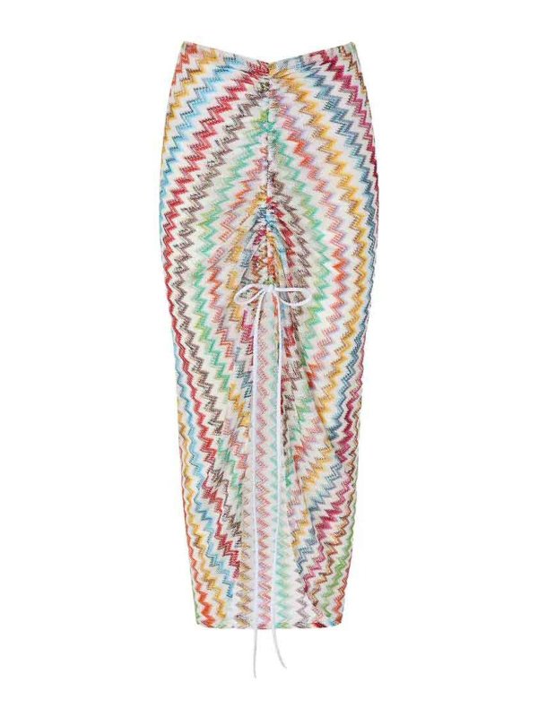 MISSONI: Faldas largas - Falda Larga - Blanco