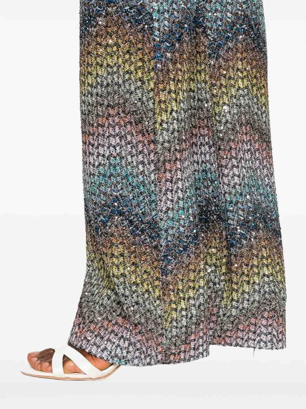 The Best Shops MISSONI: カジュアルトラウザー - カジュアルパンツ - ブルー