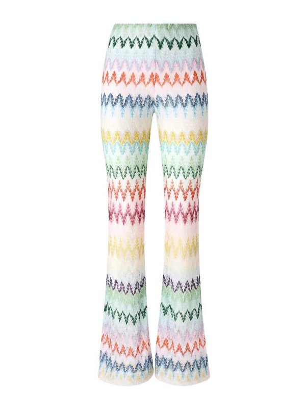 MISSONI: カジュアルトラウザー - カジュアルパンツ - マルチカラー