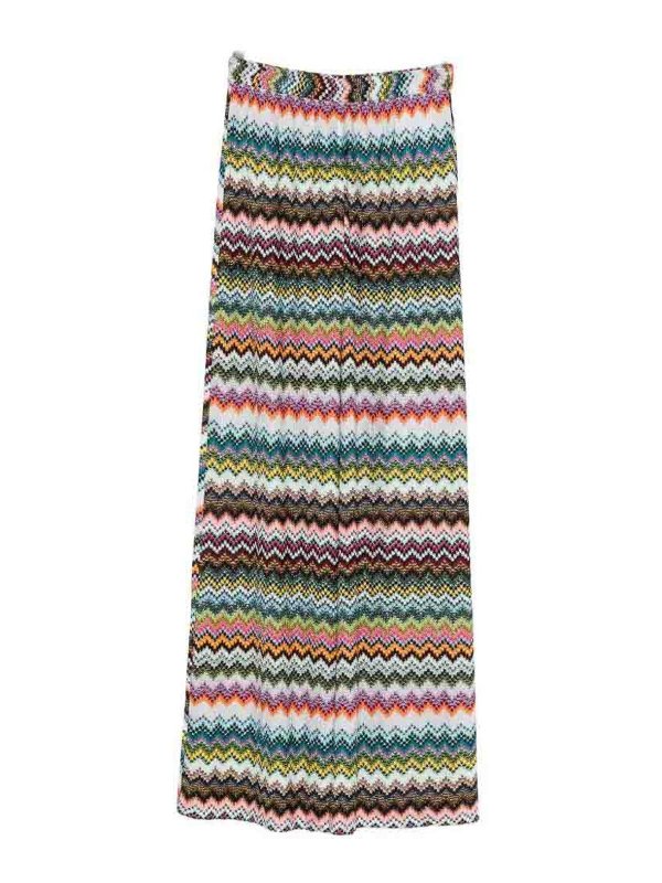 MISSONI: カジュアルトラウザー - カジュアルパンツ - マルチカラー
