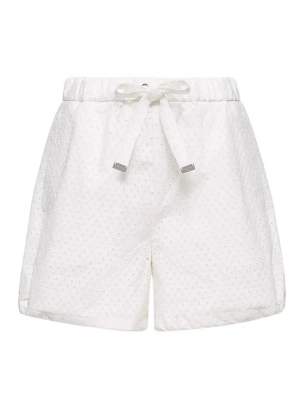 MONCLER: Hosen Shorts - Shorts - Weiß