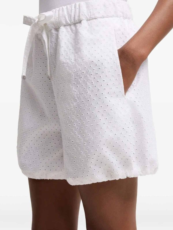 The Best Shops MONCLER: Hosen Shorts - Shorts - Weiß