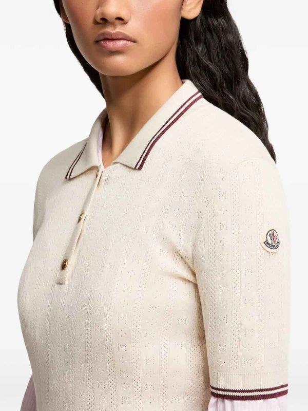 The Best Shops MONCLER: Polo - Blanc