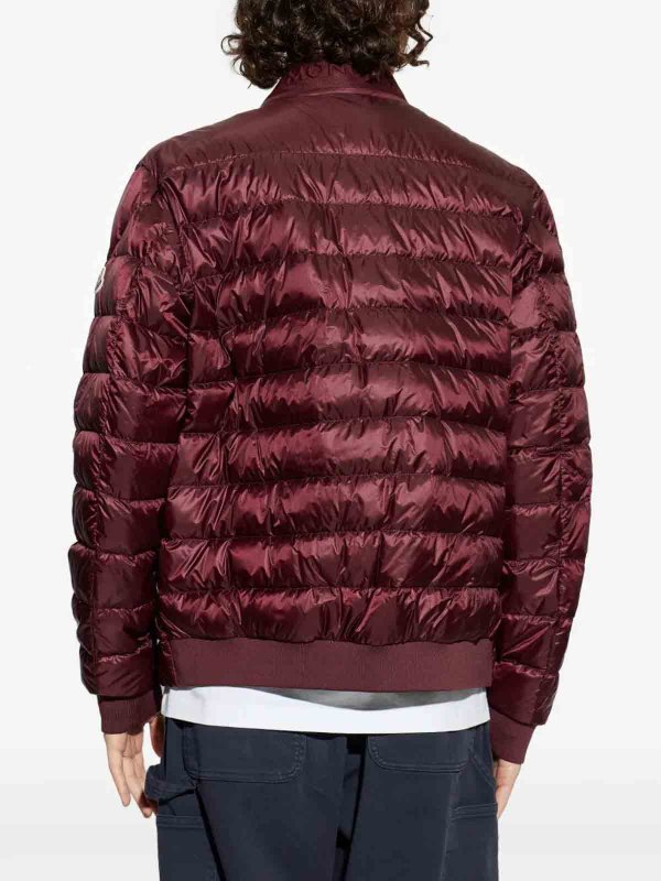The Best Shops MONCLER: leather jacket - `rigel` biker jacket