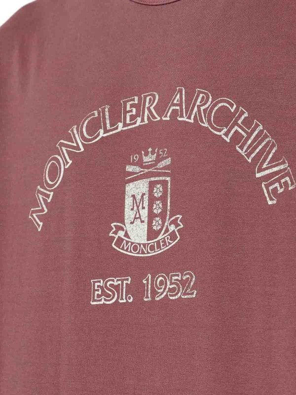 T-Shirt - Dunkelrot shop online: MONCLER