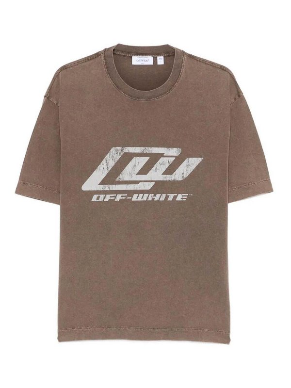 OFF-WHITE: T-shirts - T-Shirt - Schwarz