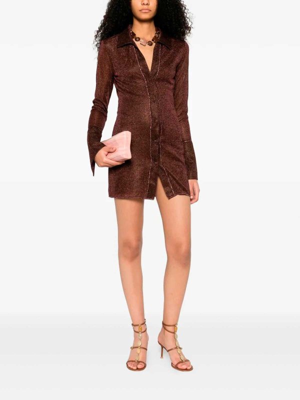oseree lumiere shirt dress Oseree Lumiere Slim Shirt Dress - Peacock - 15% Off