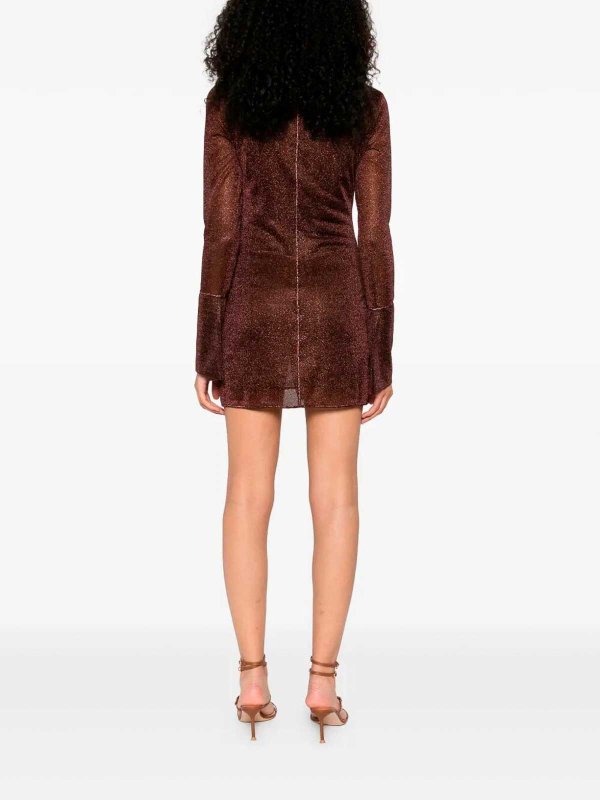oseree lumiere shirt dress Oseree Lumiere Slim Shirt Dress in Chocolate