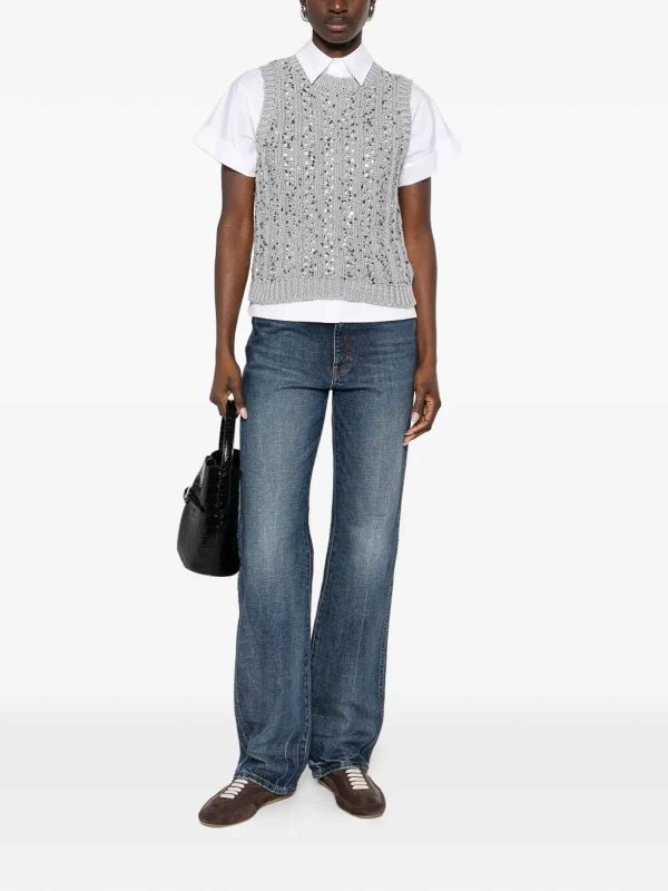 PESERICO: Tops & Débardeurs online - Top - Gris Clair