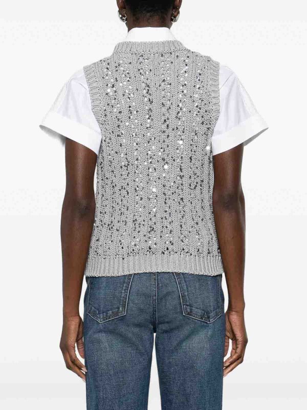 The Best Shops PESERICO: Tops & Débardeurs - Top - Gris Clair