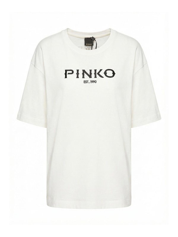 Pinko: T-shirts - T-Shirt - Weiß