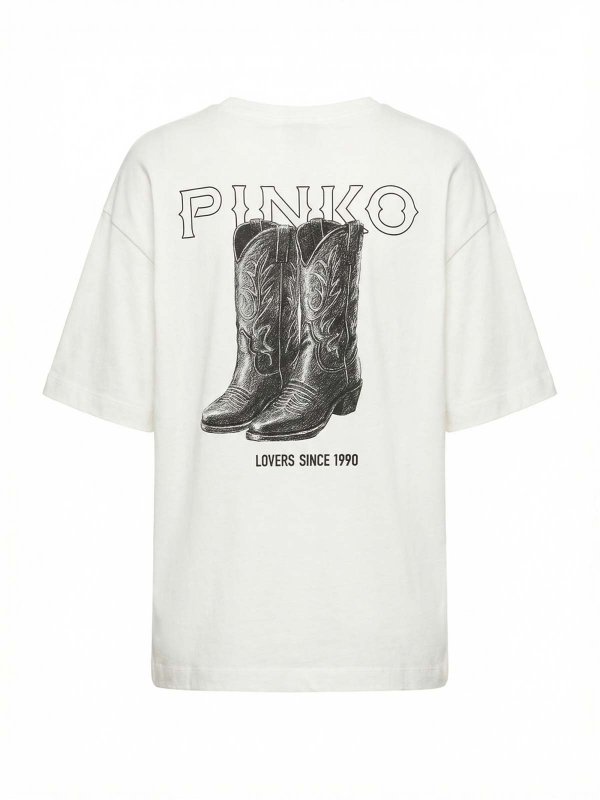 Pinko: T-shirts online - T-Shirt - Weiß