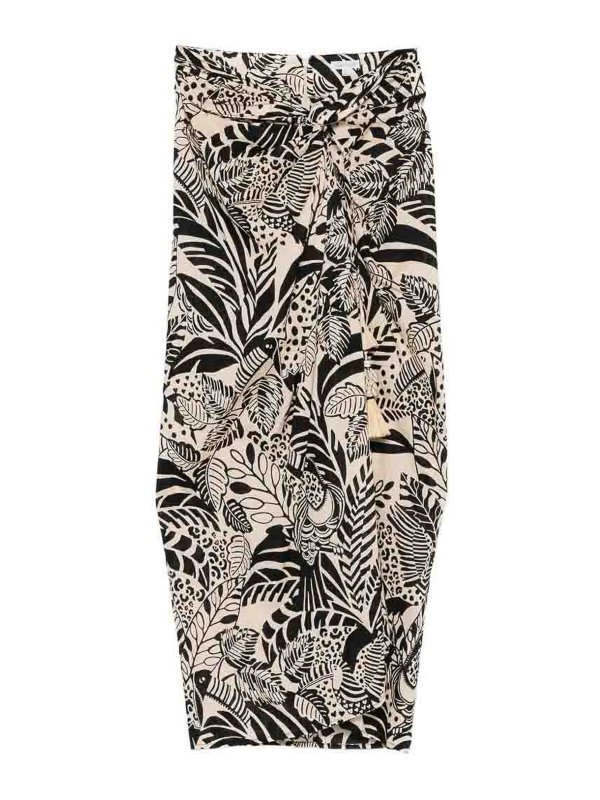POUPETTE ST BARTH: ロングシャツ - ロングスカート - 黒
