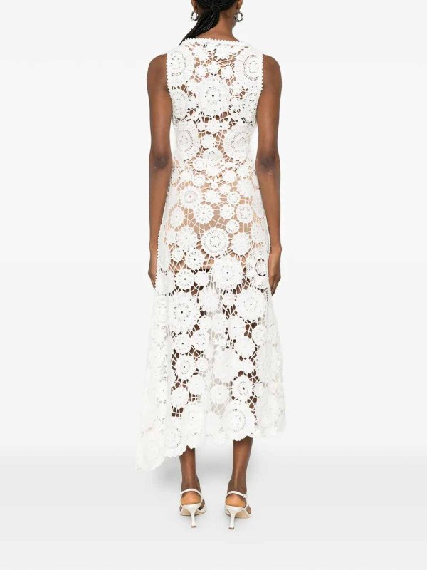Maxi Robe - Blanc shop online: Self Portrait