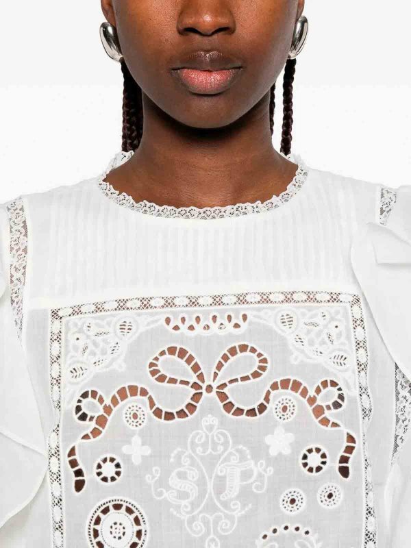The Best Shops Self Portrait: Tops & Débardeurs - Top - Blanc
