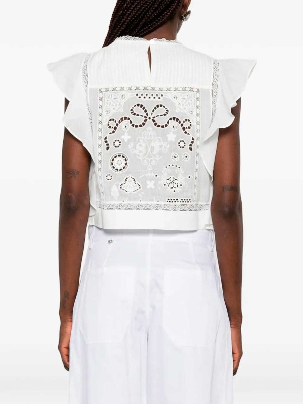 Self Portrait buy online Top - Blanc