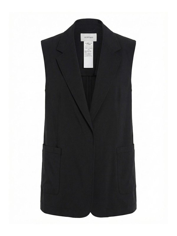 SPORTMAX: casual jackets - Sleeveless jacket