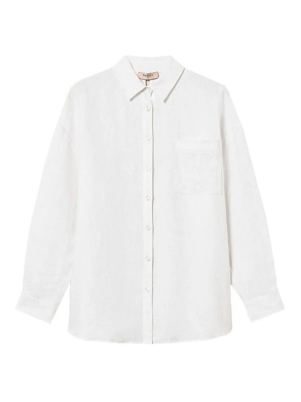 TWINSET: Camisas - Camisa - Blanco