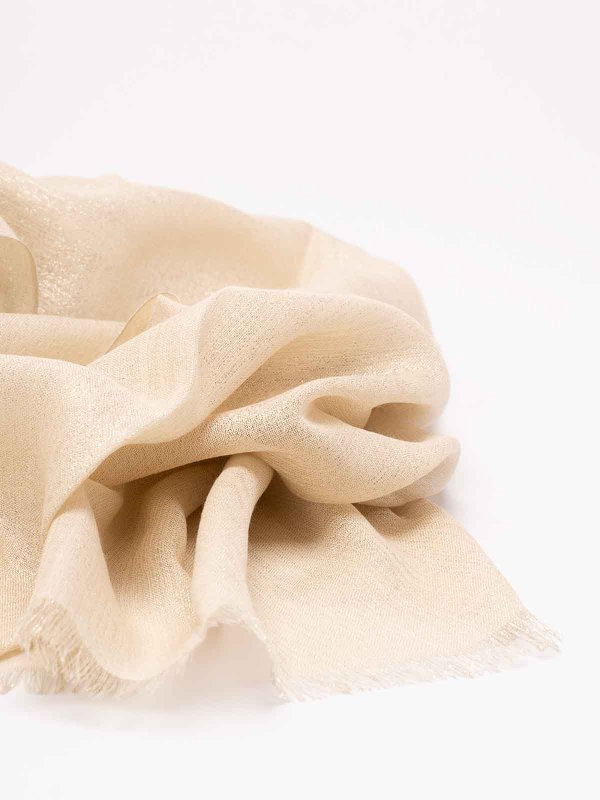 BRUNELLO CUCINELLI: Bufandas y pañuelos online - Bufanda - Crema