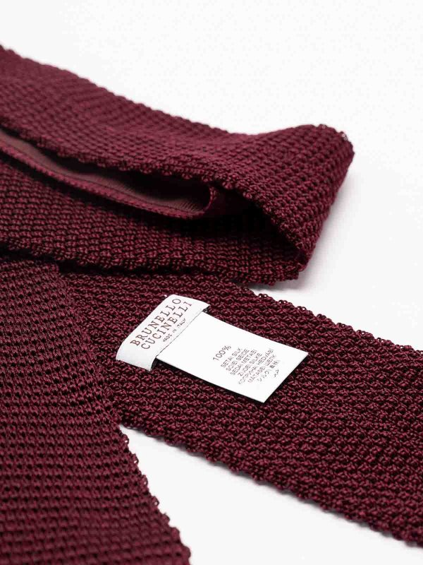 The Best Shops BRUNELLO CUCINELLI: Krawatten und Fliegen - Krawatte - Bordeaux