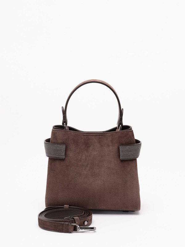 BRUNELLO CUCINELLI: Umhängetaschen online - Umhängetasche - Braun