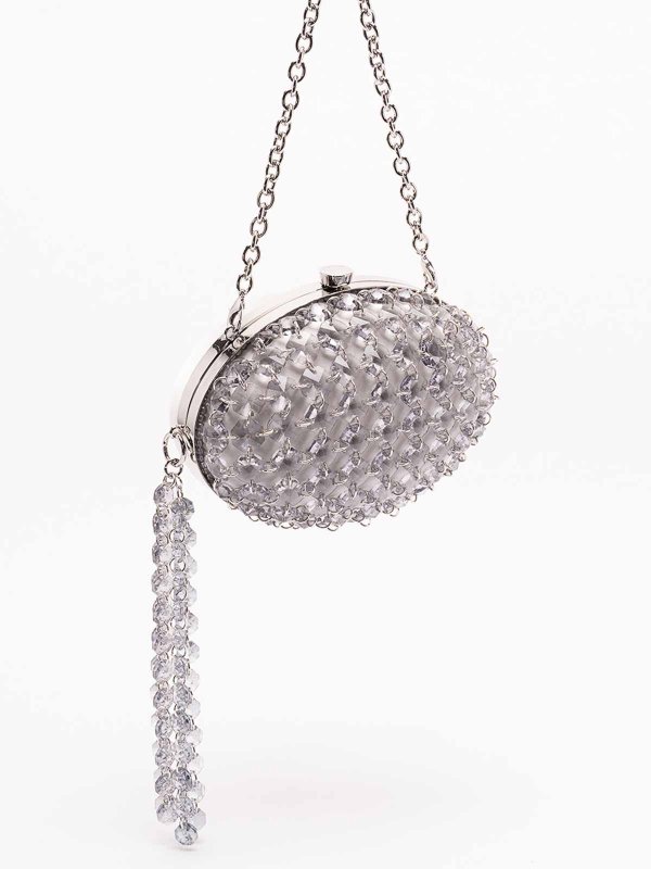 The Best Shops Self Portrait: Clutch - Pochette - Gris