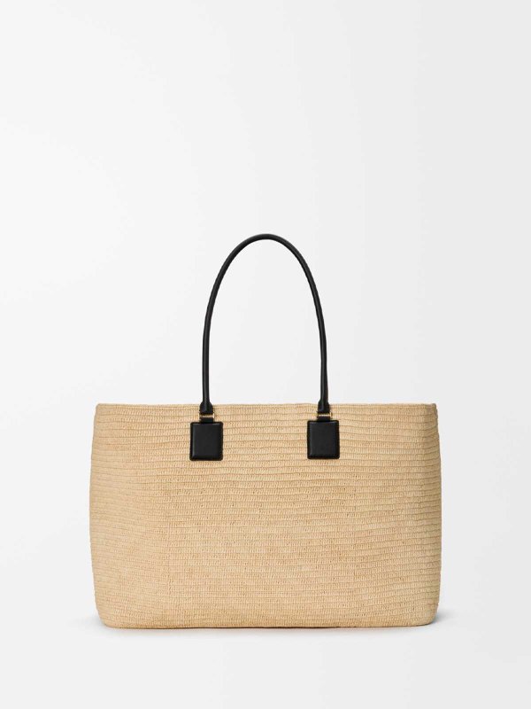 LOEWE: cross body bags online - `verano` extra large raffia tote