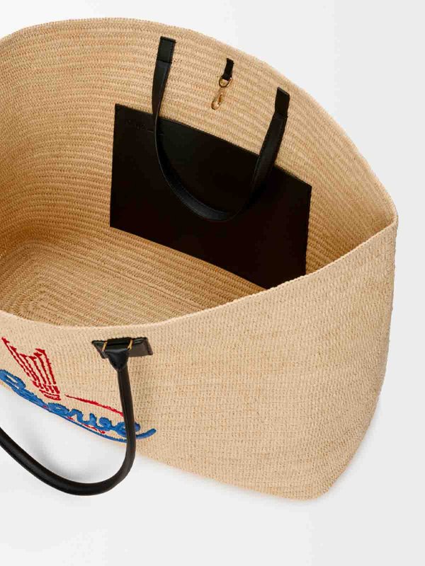 The Best Shops LOEWE: `verano` extra large raffia tote