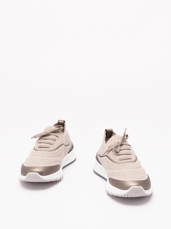 BRUNELLO CUCINELLI: Chaussures de sport online - Baskets - Marron Clair