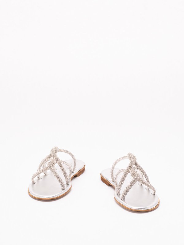 KIMA: Sandales online - Sandales - Argent