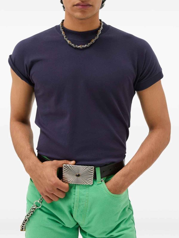 VERSACE: T-shirts online - T-Shirt - Blau