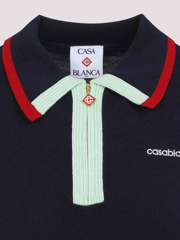 The Best Shops CASABLANCA: ポロシャツ - ポロシャツ - ダークブルー