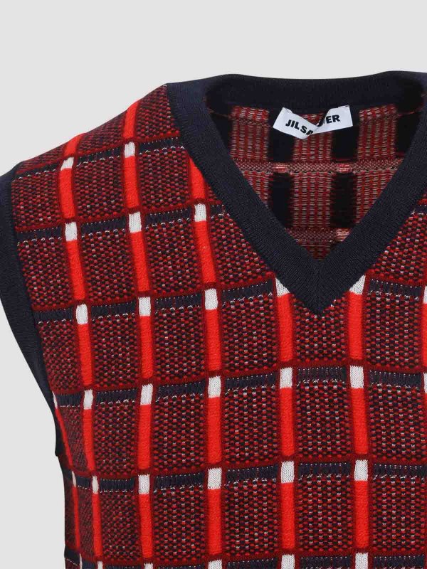 The Best Shops JIL SANDER: Westen - Weste - Rot