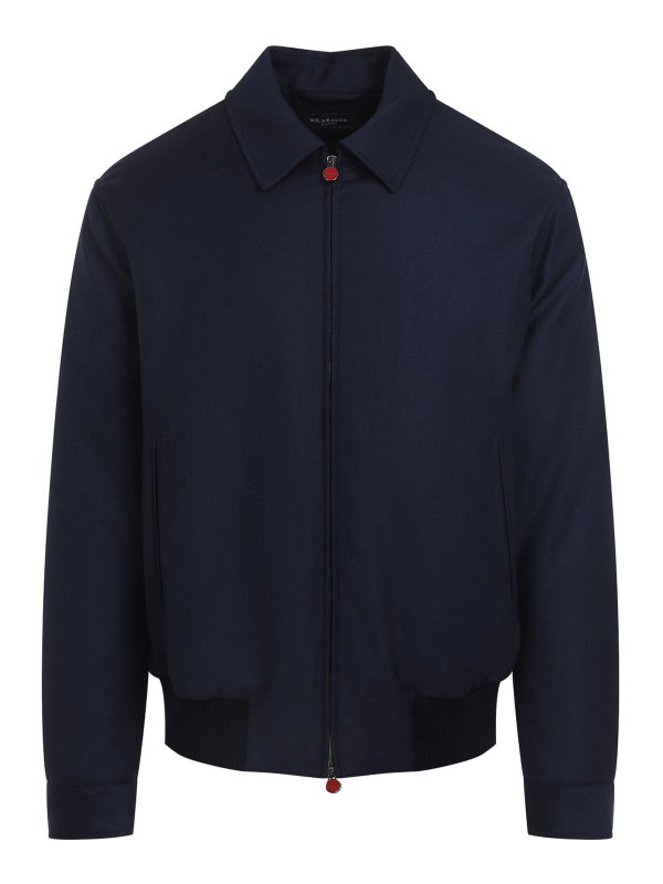 KITON: Bomberjacken - Bomberjacke - Dunkelblau