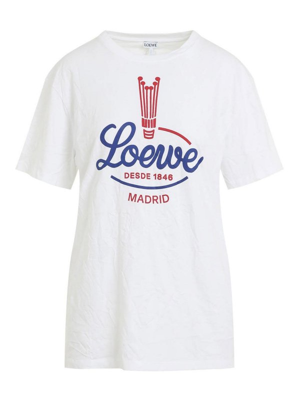 LOEWE: Tシャツ - Tシャツ - 白