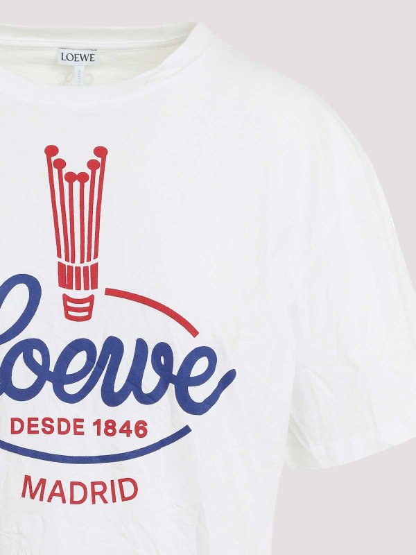 Tシャツ - 白 shop online: LOEWE