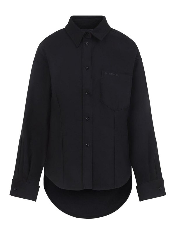 BALENCIAGA: シャツ - シャツ - 黒