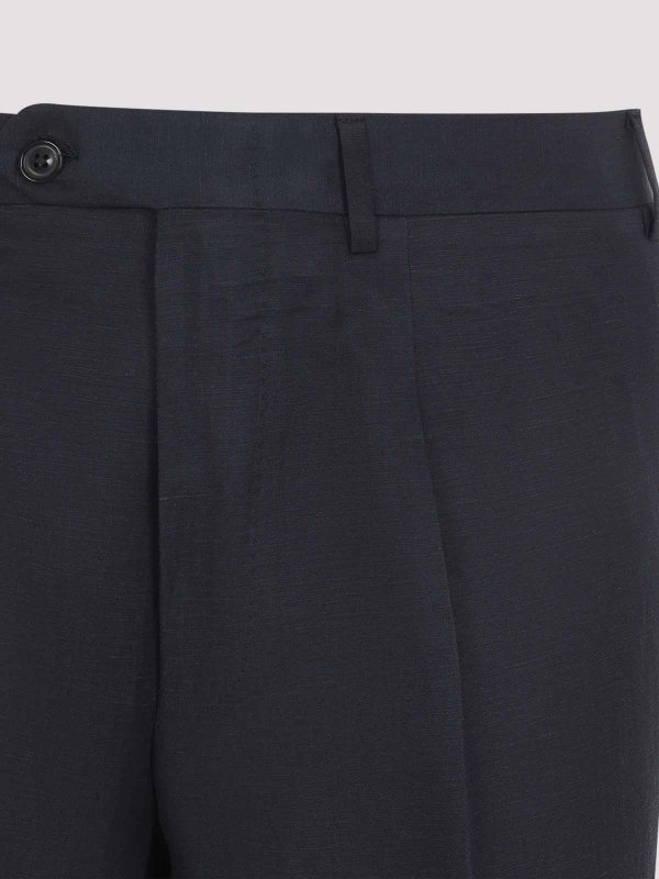 The Best Shops CANALI: カジュアルトラウザー - カジュアルパンツ - ダークブルー