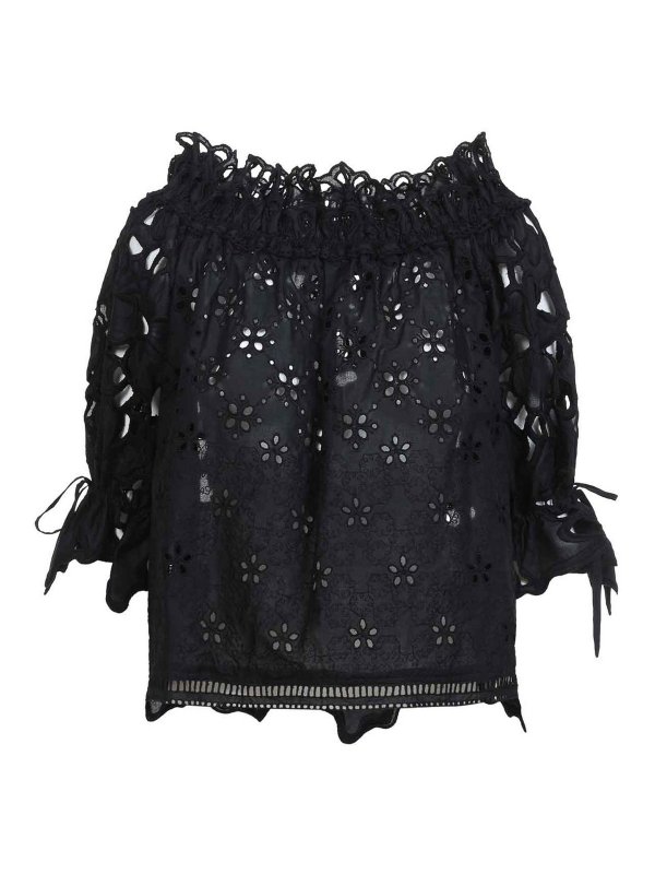 ERMANNO SCERVINO: ブラウス - ブラウス - 黒