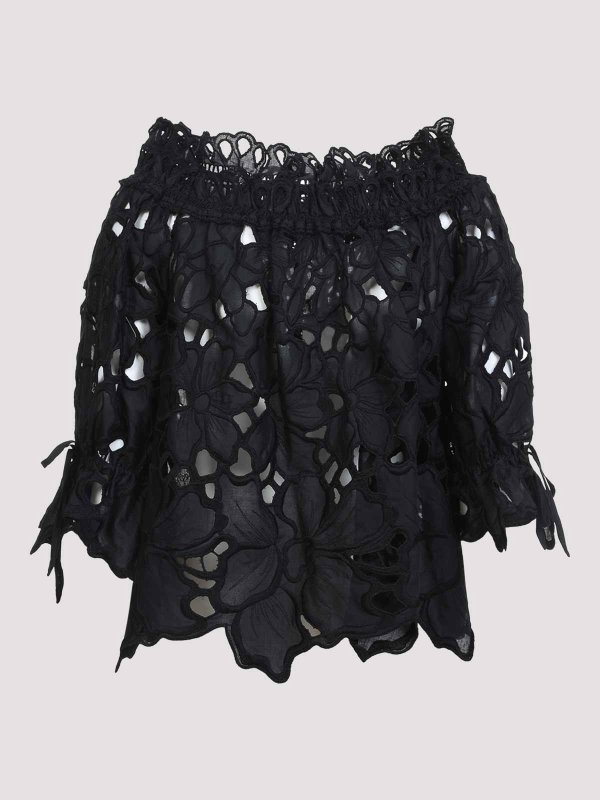 ERMANNO SCERVINO: ブラウス online - ブラウス - 黒