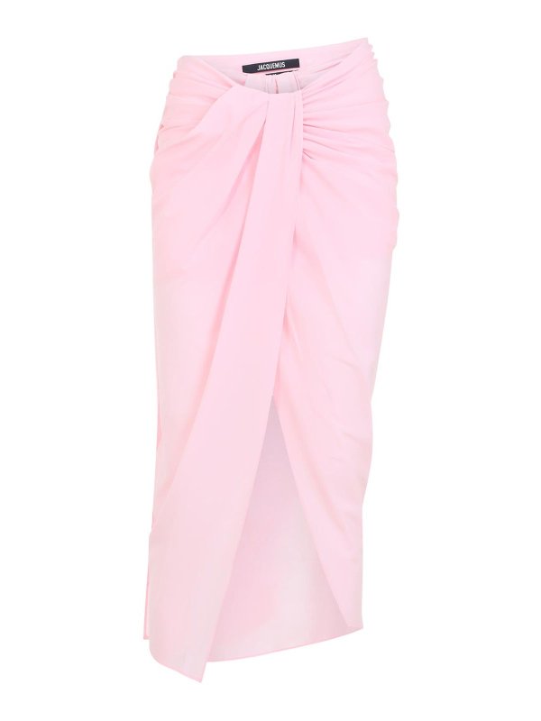 JACQUEMUS: Jupes midi et au genou - Jupe Midi - Rose Clair