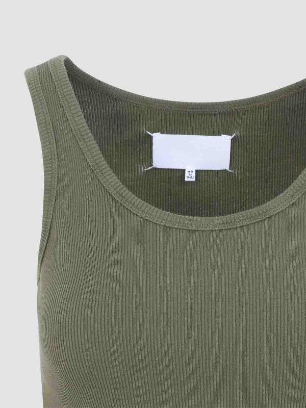 ショートドレス - ダークグリーン shop online: Maison Margiela