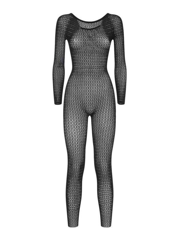 WOLFORD: ジャンプスーツ - ジャンプスーツ - 黒
