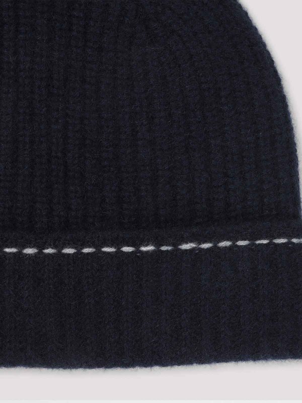KITON: beanies online - Rib-Knit Beanie