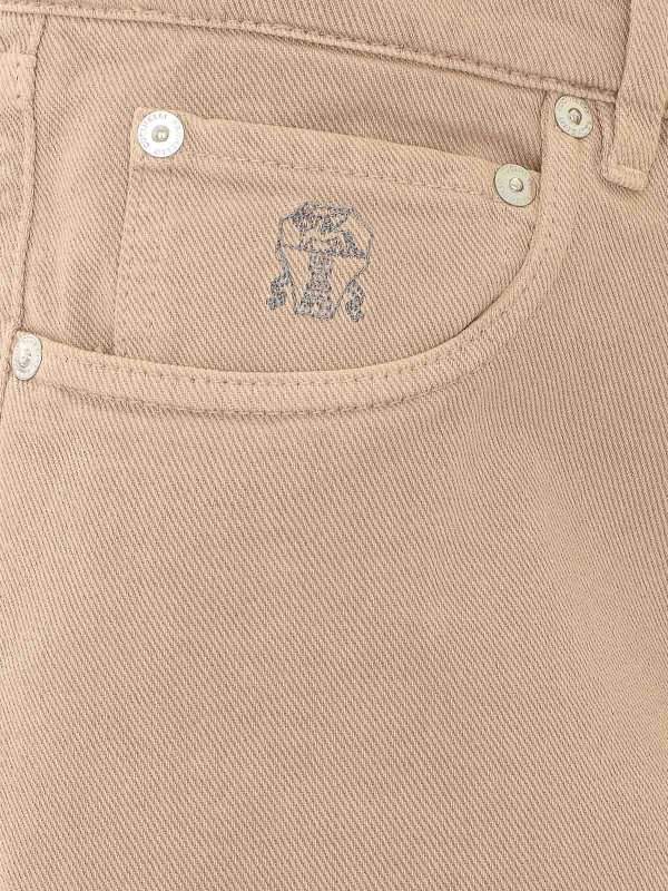 ストレートジーンズ - ベージュ shop online: BRUNELLO CUCINELLI