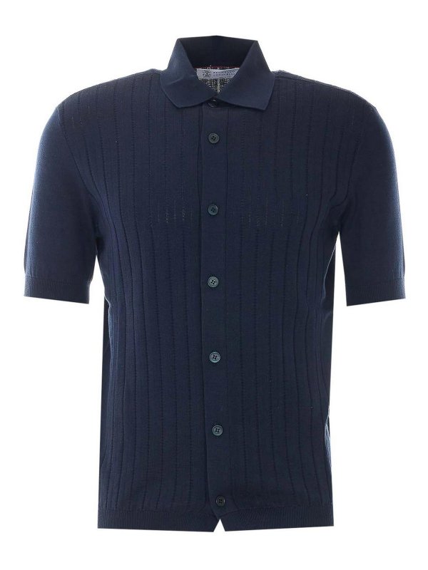 BRUNELLO CUCINELLI: カーディガン - カーディガン - ブルー
