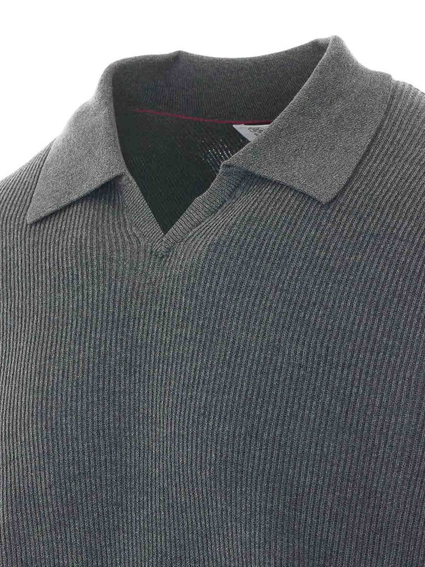 The Best Shops BRUNELLO CUCINELLI: Polos - Polo - Gris